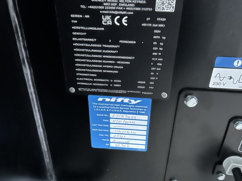 Niftylift HR 17E